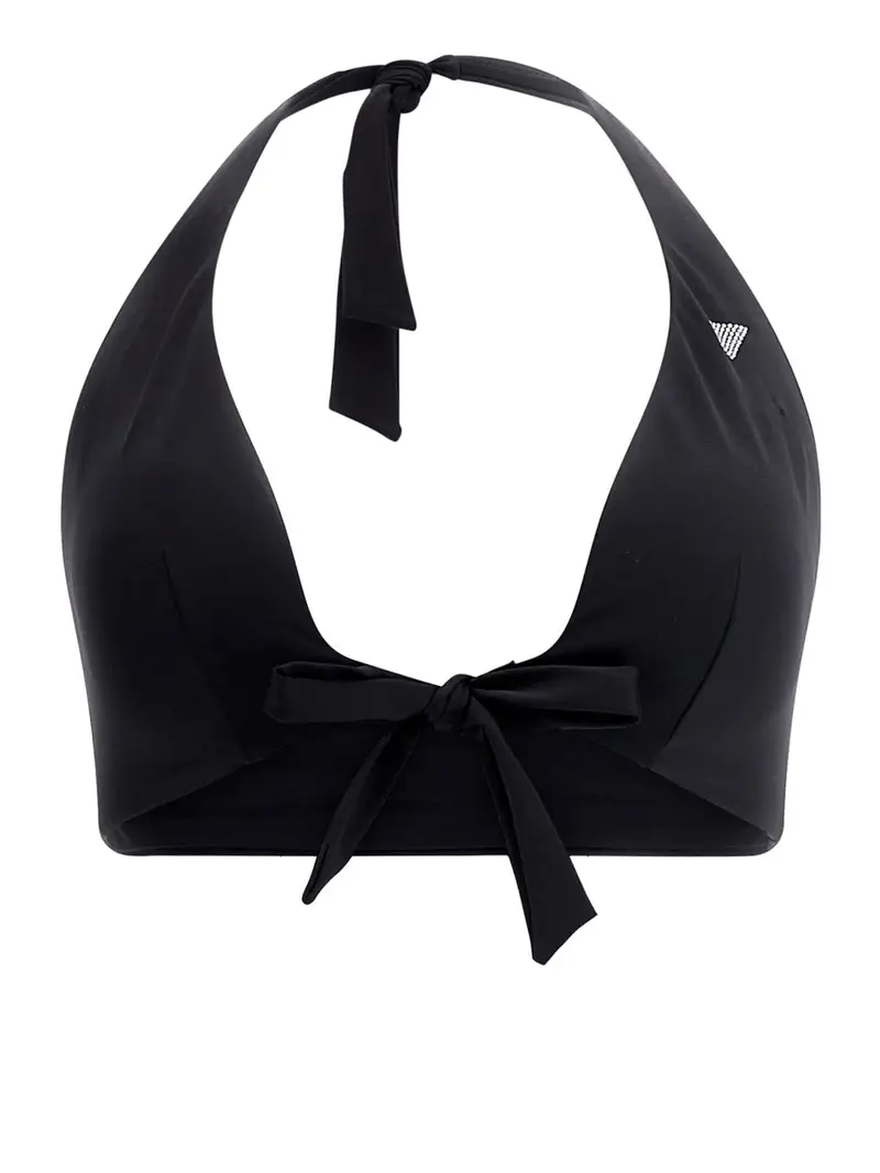 bikini pezzo sopra guess halter bra da donna - nero