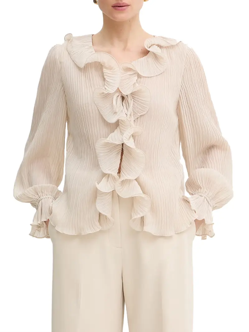 blusa guess faye da donna - avorio