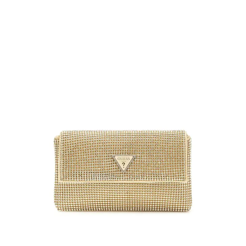 Borsa a mano con chiusura a pattina e bottone donna Guess Zalina