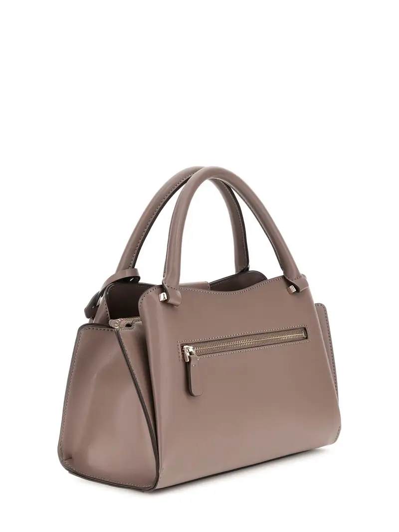 Borsa a mano marrone miniatura 2