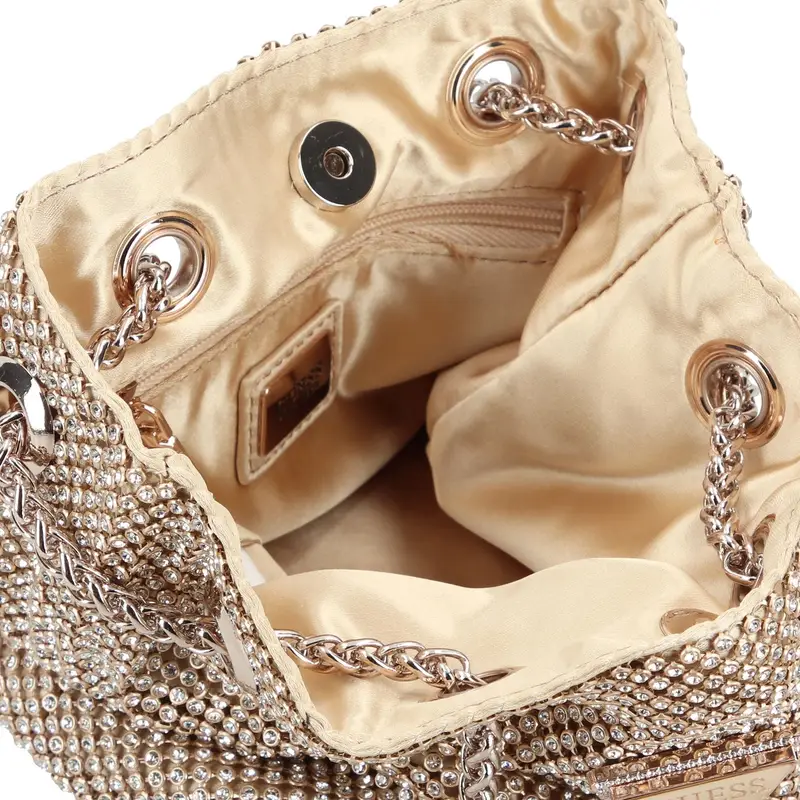 GUESS Borsa a sacco 'Zalina' oro miniatura 2