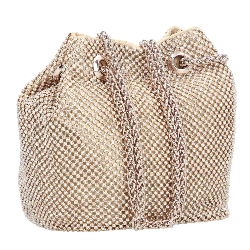 GUESS Borsa a sacco 'Zalina' oro miniatura 3