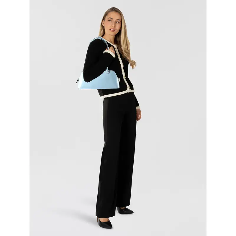 Borsa a spalla Arnela II blu chiaro miniatura 2