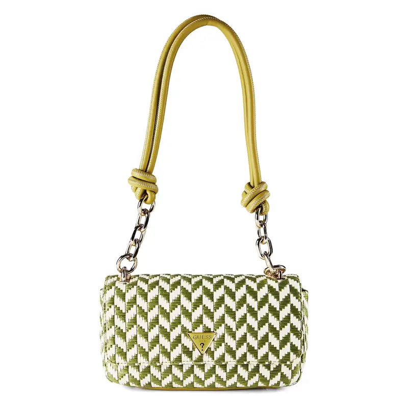 Borsa a spalla Tessi verde