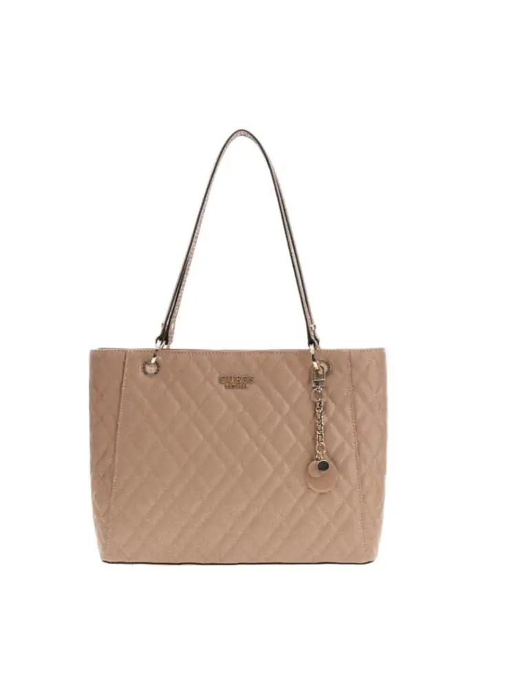 borsa a tracolla isemay in ecopelle cammello logata