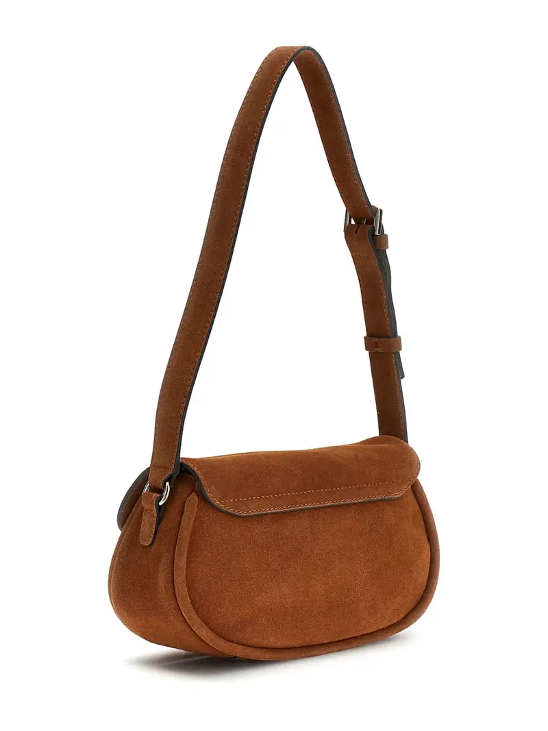 Borsa a tracolla marrone miniatura 2