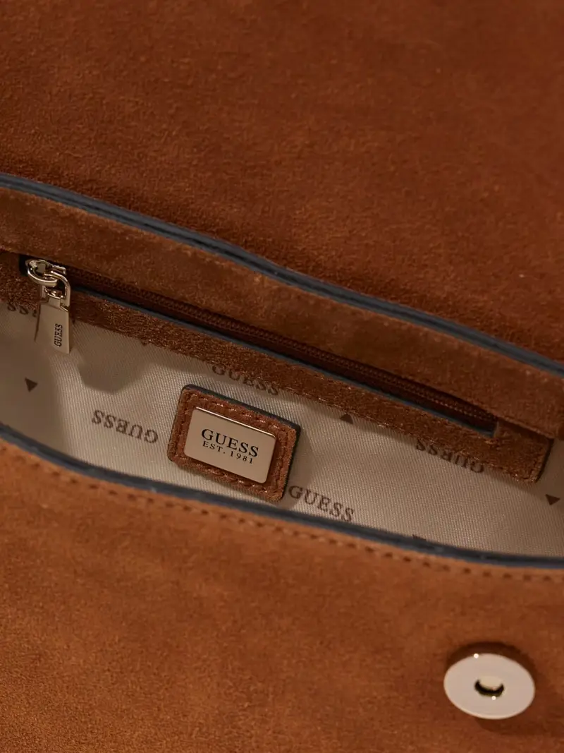 Borsa a tracolla marrone miniatura 3