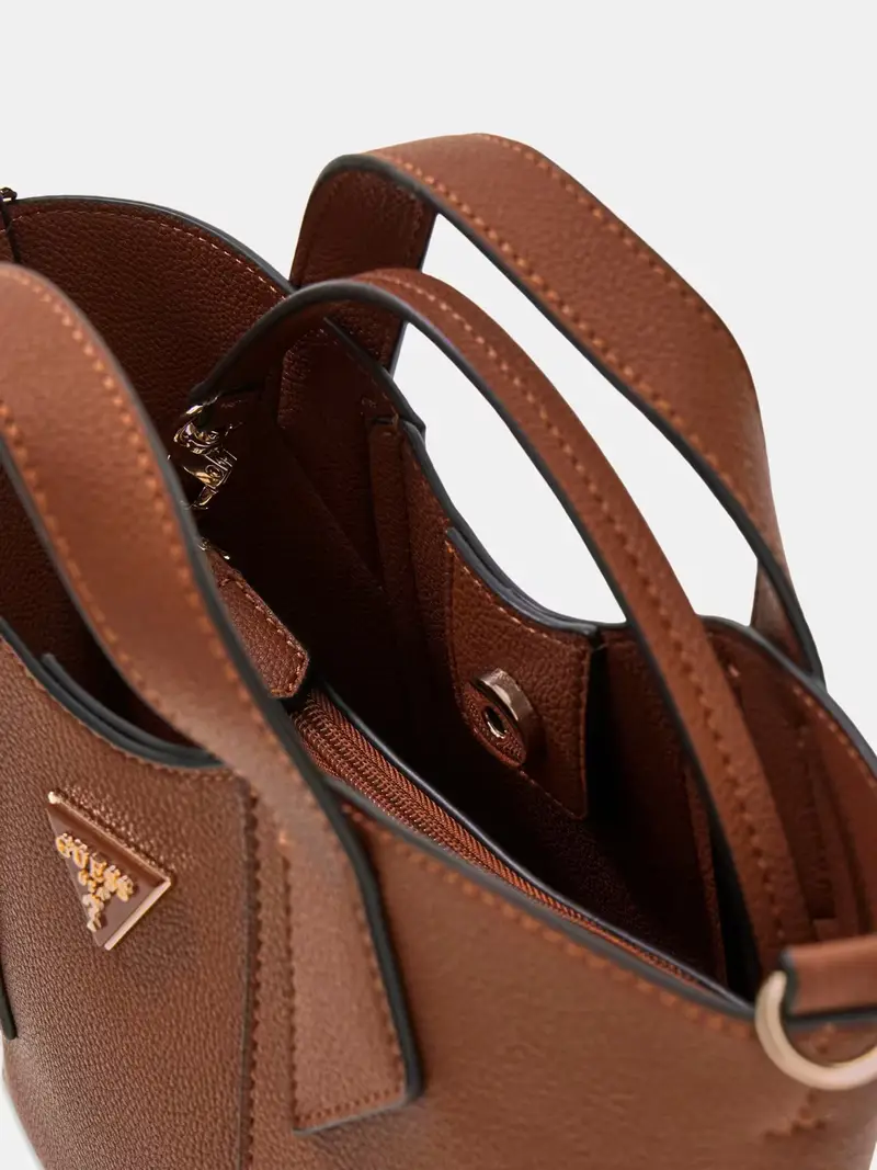 Borsa a tracolla marrone miniatura 3