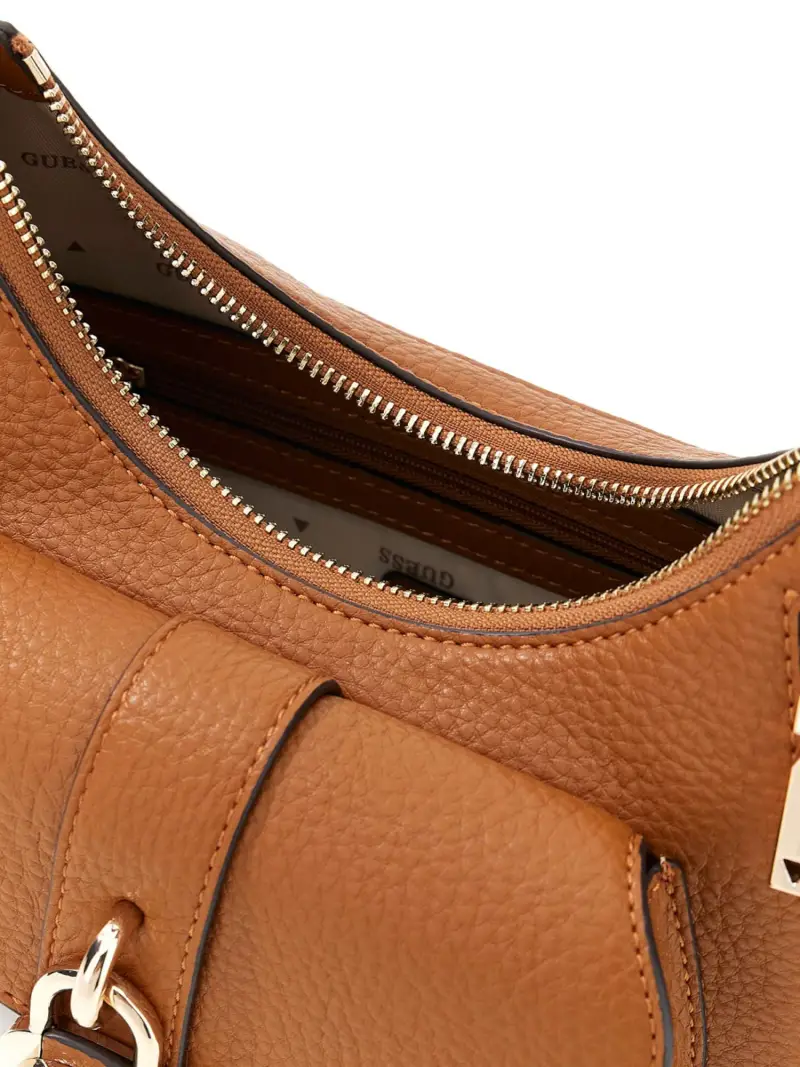 Borsa a tracolla marrone miniatura 3