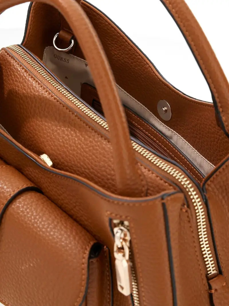 Borsa a tracolla marrone miniatura 3