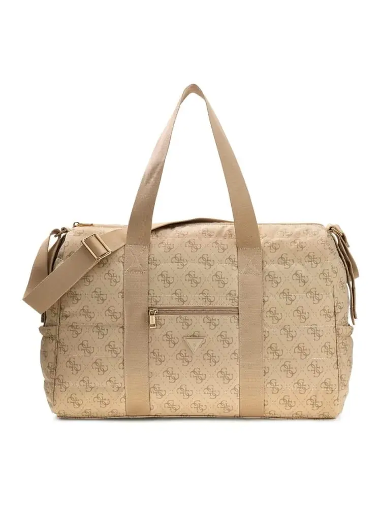 borsa bag beige trapuntata con tracolla regolabile