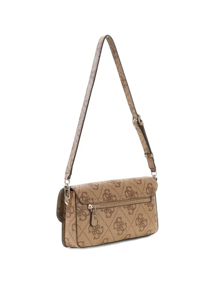 borsa beige donna logo all over miniatura 2