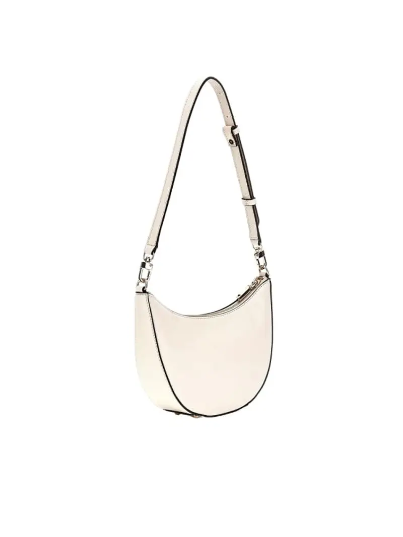 Guess borsa bianca donna a spalla logo sul davanti miniatura 2