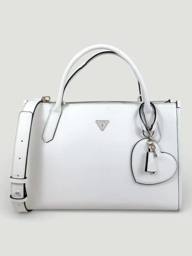 borsa bianca donna mini logo