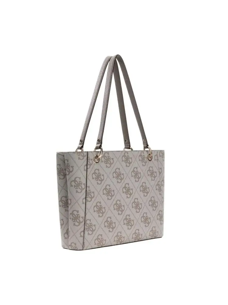 borsa crema donna logo all over miniatura 2