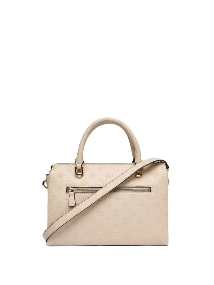 borsa crema donna logo all over miniatura 2