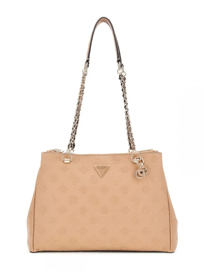 borsa cresidia logo 4g peony cuoio