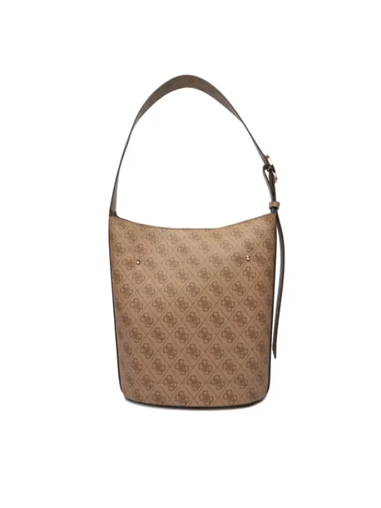 borsa donna a secchiello meridian ii beige con pochette