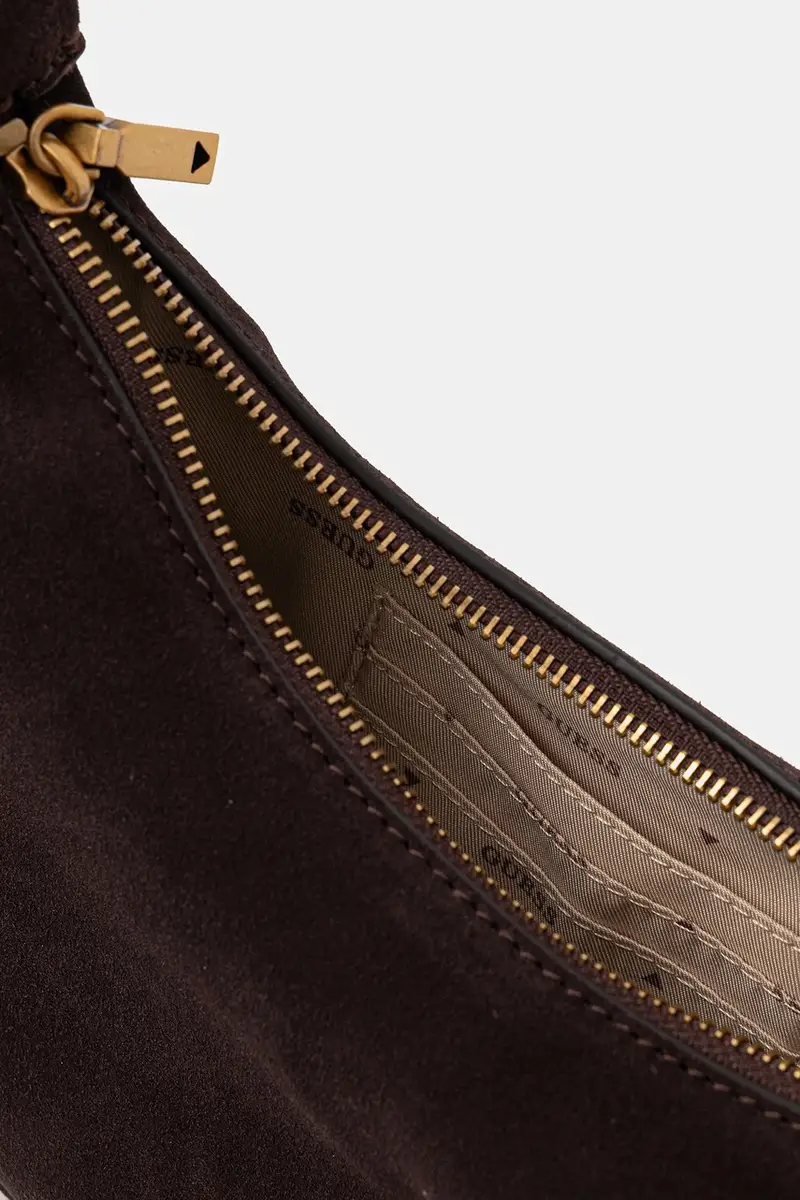 borsa in pelle scamosciata AMITA colore marrone HWSB95 39720 miniatura 5