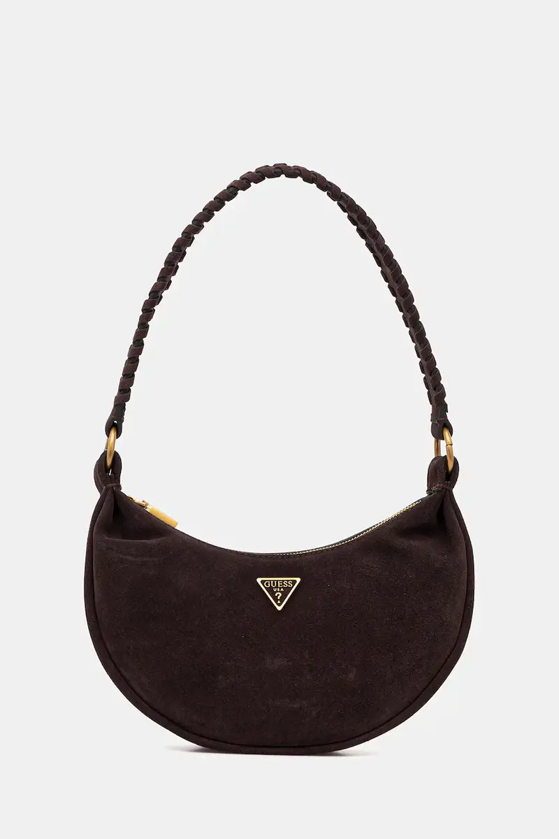 borsa in pelle scamosciata AMITA colore marrone HWSB95 39720