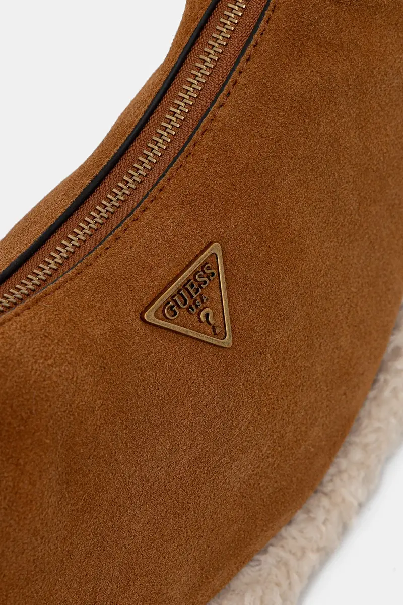 borsa in pelle scamosciata AMITA colore marrone HWSW95 39720 miniatura 4