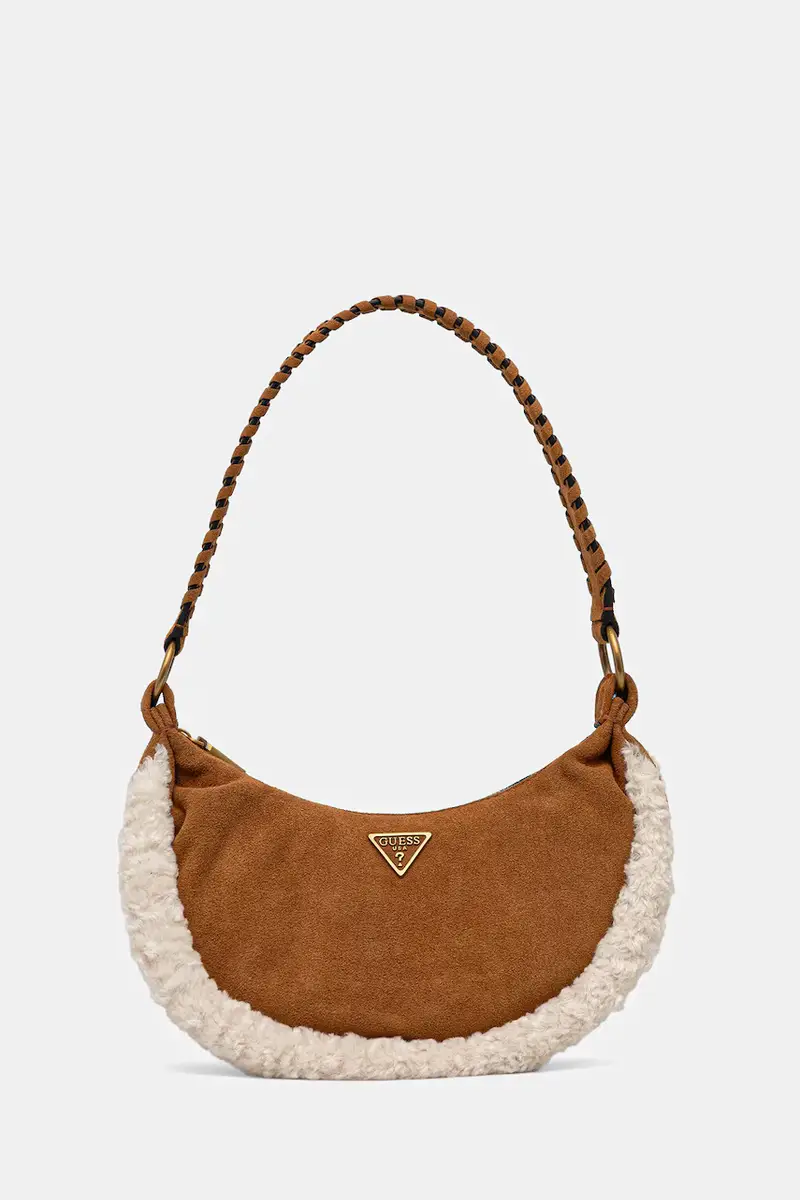 borsa in pelle scamosciata AMITA colore marrone HWSW95 39720