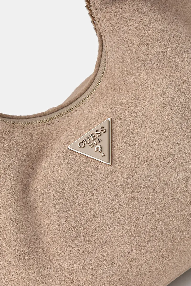 borsa in pelle scamosciata ISOTTA colore beige HWSG96 60010 miniatura 4