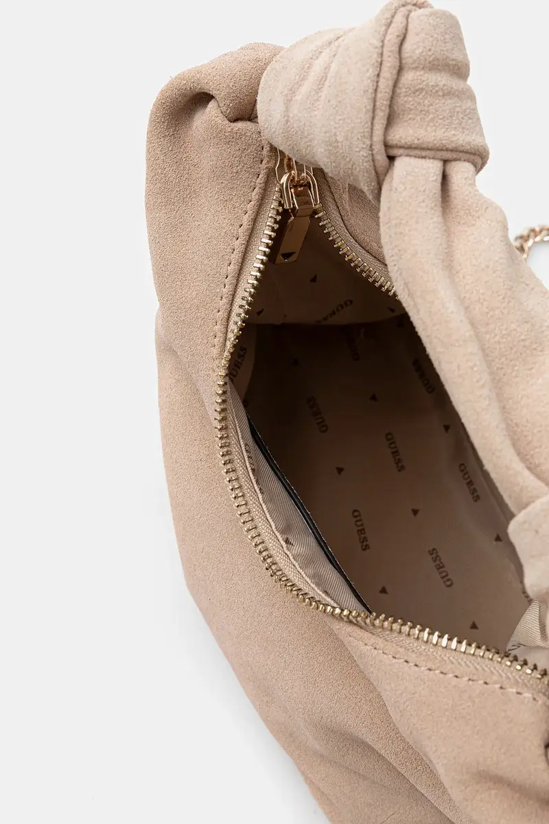 borsa in pelle scamosciata ISOTTA colore beige HWSG96 60010 miniatura 5