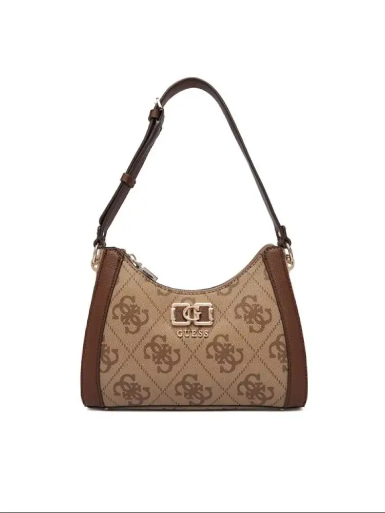 borsa karnilla shoulder bag in ecopelle nera logata