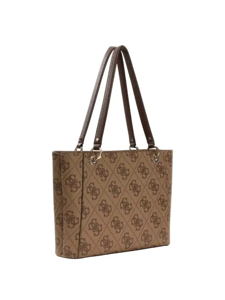 borsa marrone donna logo all over miniatura 2