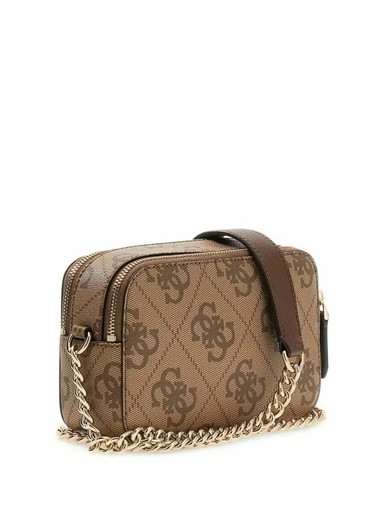 borsa marrone donna logo all over miniatura 2