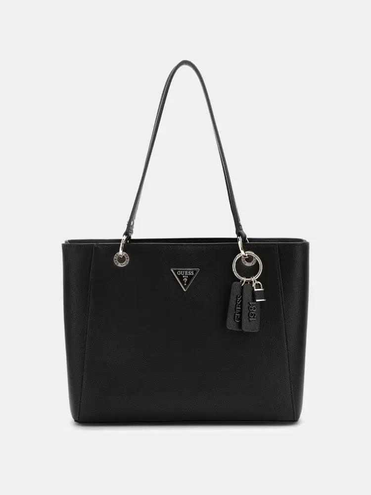 borsa nera donna mini logo