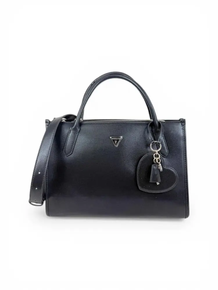 borsa nera donna mini logo