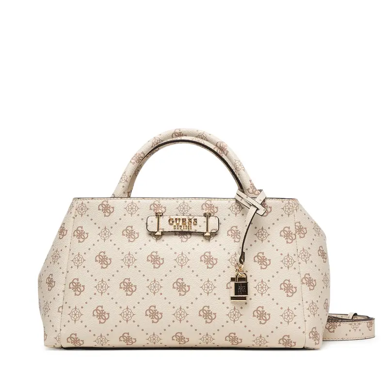 Borsetta Guess Carrie Logo HWGP98 98060 Écru Écru