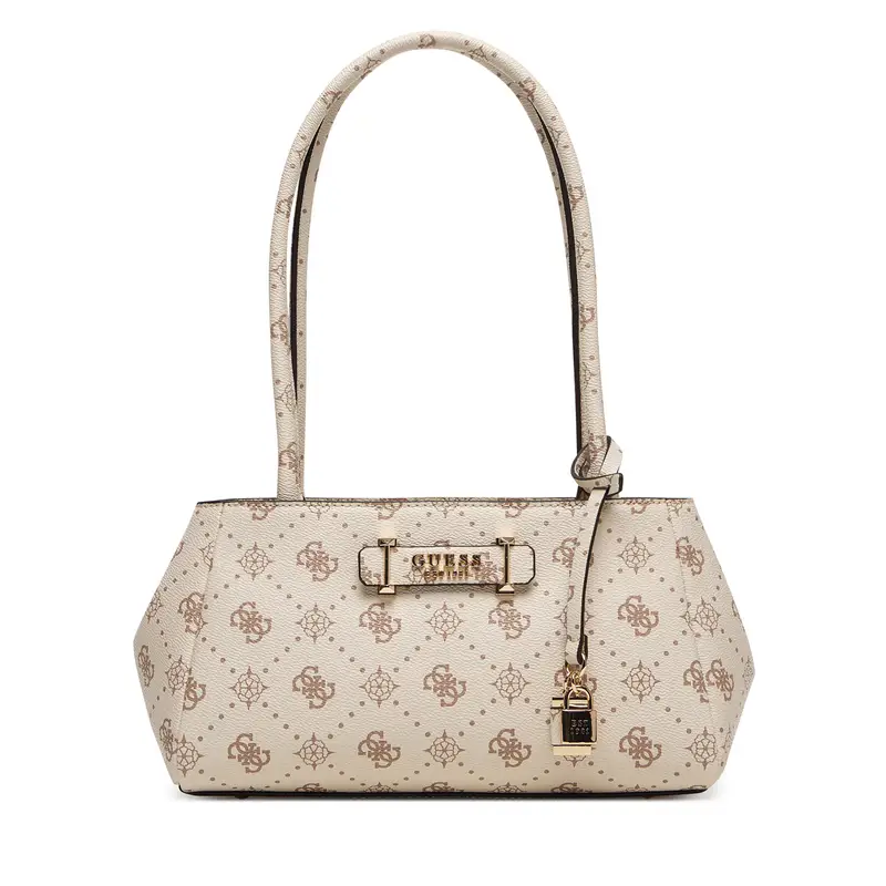 Borsetta Guess Carrie Logo HWGP98 98080 Écru Écru