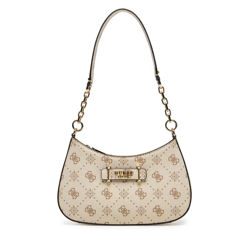 Borsetta Guess Carrie Logo HWGP98 98180 Écru Écru