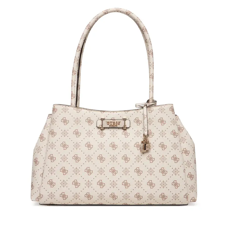 Borsetta Guess Carrie Logo HWGP98 98220 Écru Écru