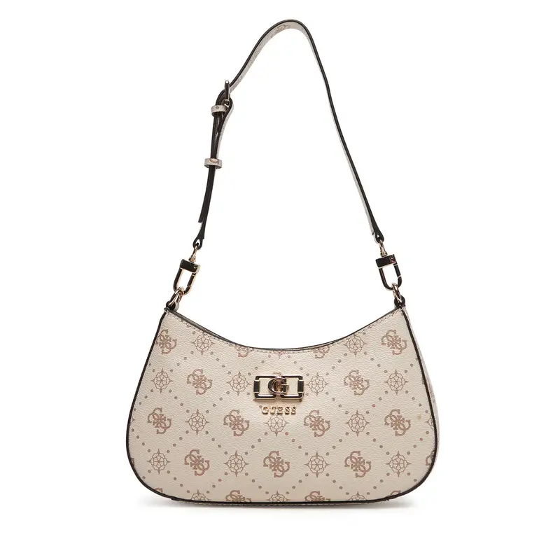 Borsetta Guess Emelie Logo HWGP99 28180 Écru Écru