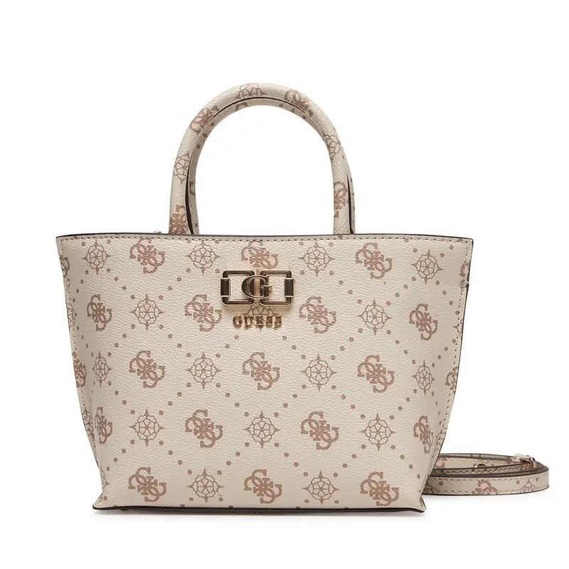 Borsetta Guess Emelie Logo Mini HWGP99 28750 Écru Écru