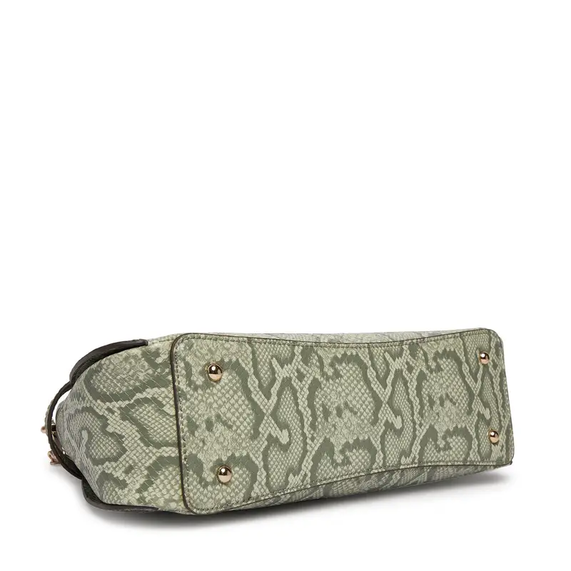 Guess Borsa Serenova HWKG80 Verde con Motivo a Serpente