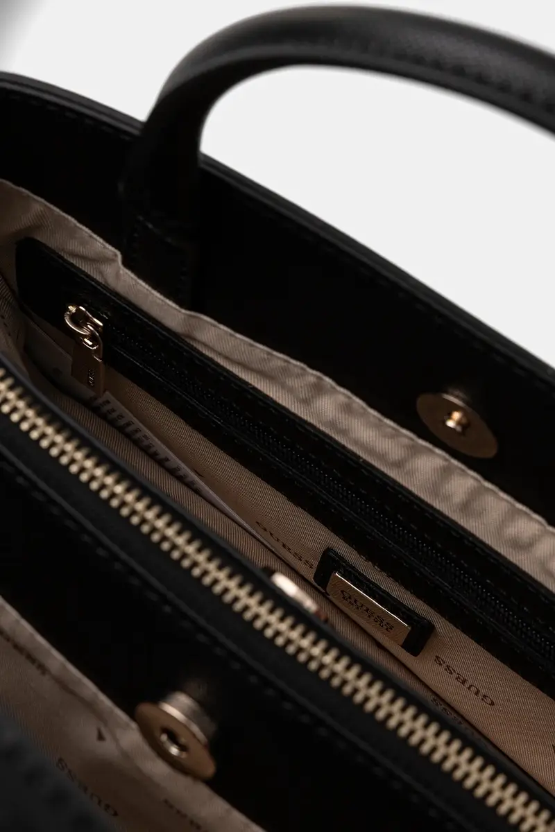 Guess Borsa Mimina Nero in plastica riciclata miniatura 5