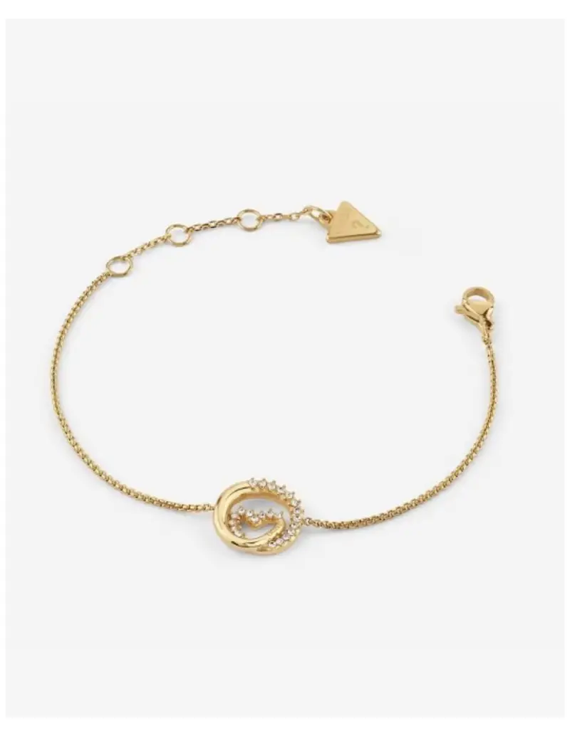 Bracciale GUESS Iconique in acciaio dorato JUBB05527JW YG