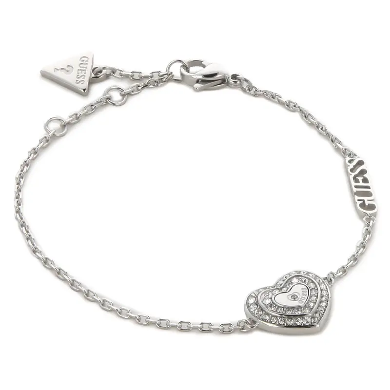 Bracciale Guess JUBB04 031JW Placcatura in argento rodiato