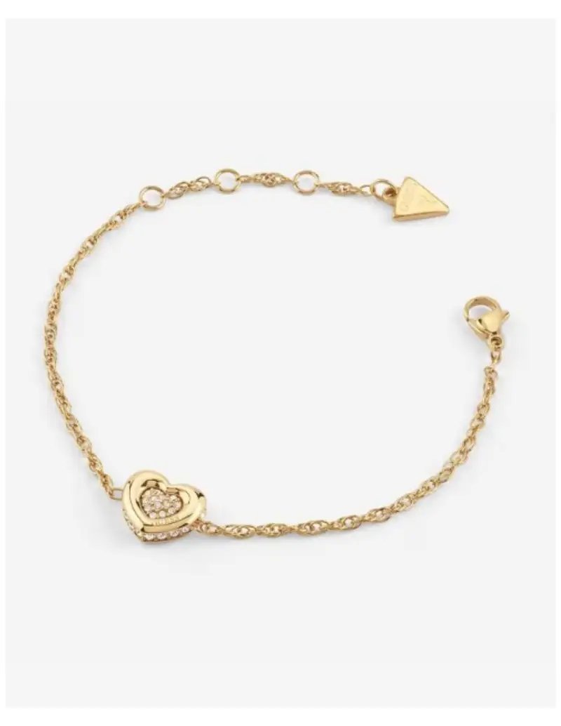 Bracciale GUESS L.O.V.E. in acciaio dorato JUBB05461JW YG