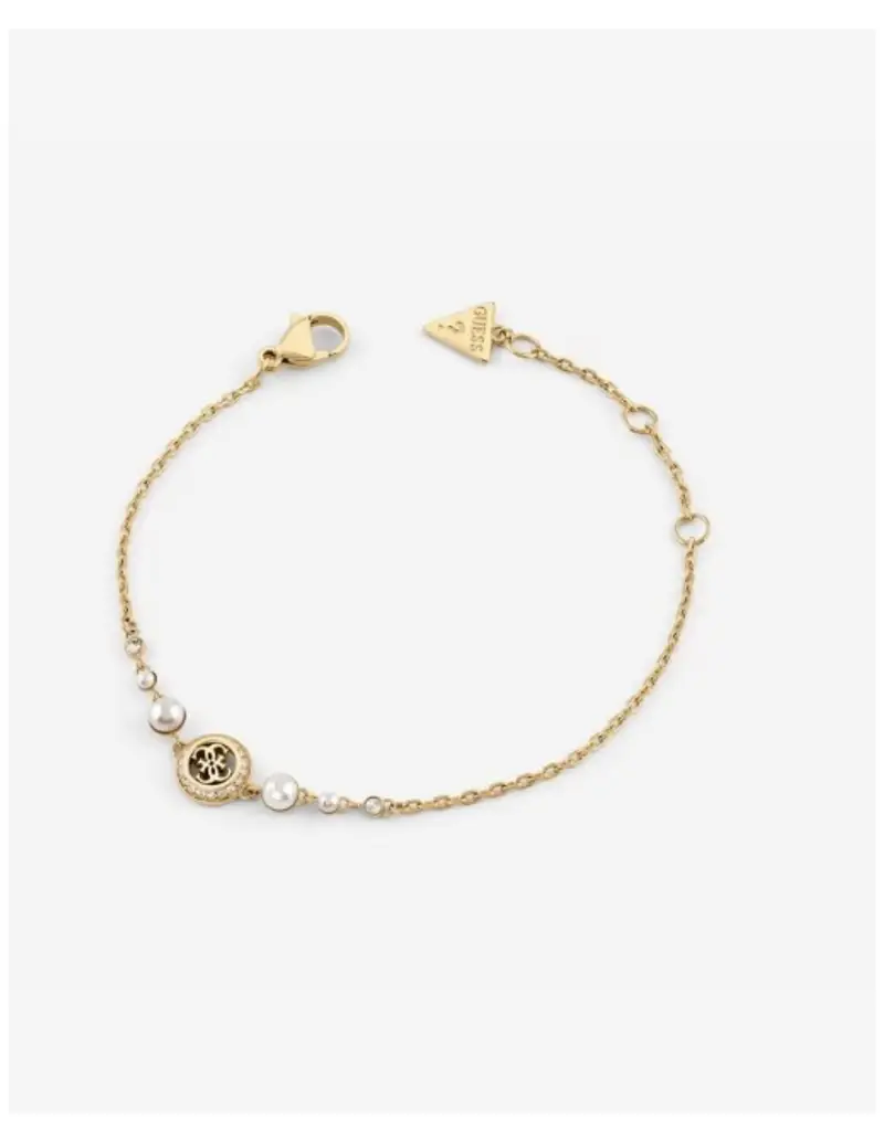 Bracciale GUESS Tiny Perly in acciaio dorato JUBB05516JW YG