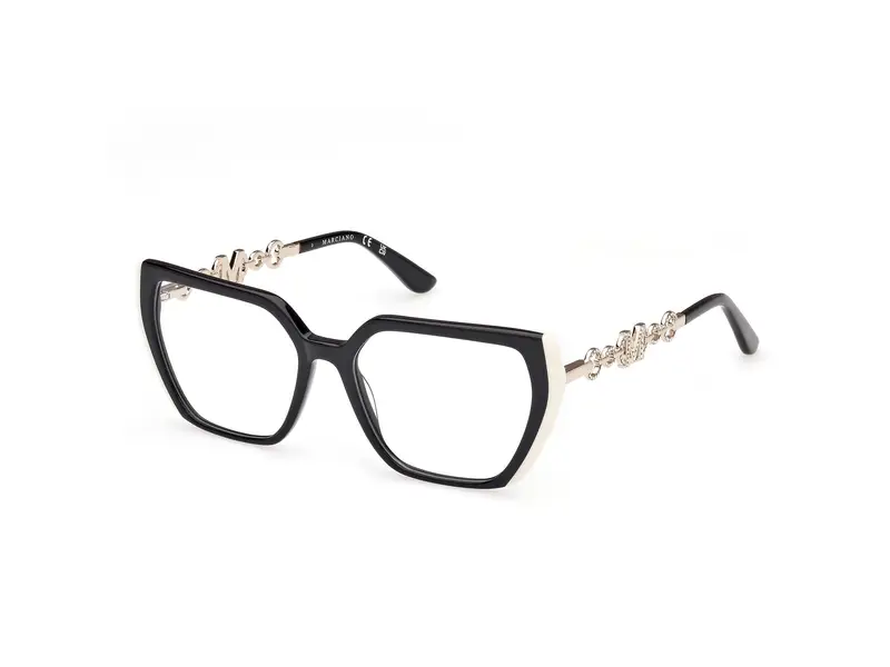 Guess by Marciano Donna GM50005 1 Montature da vista Acetato Nero Geometrica Normale