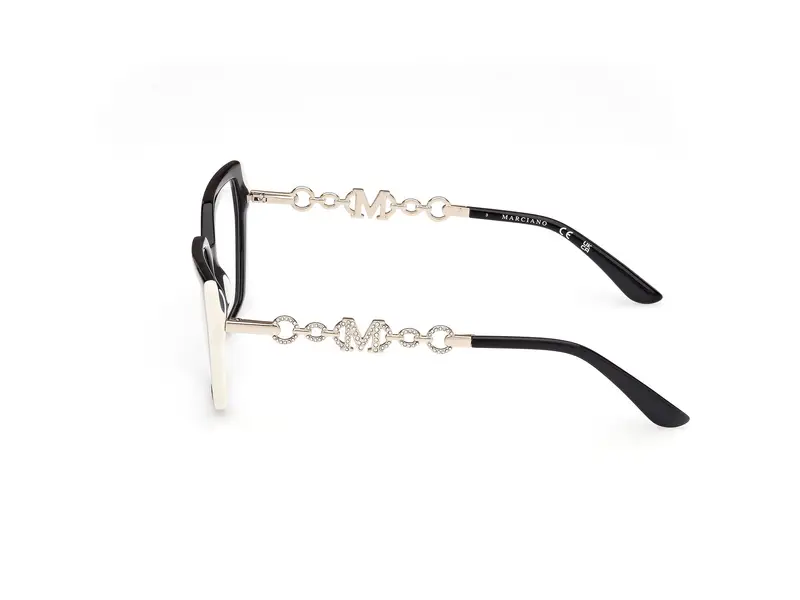 Guess by Marciano Donna GM50005 1 Montature da vista Acetato Nero Geometrica Normale miniatura 2