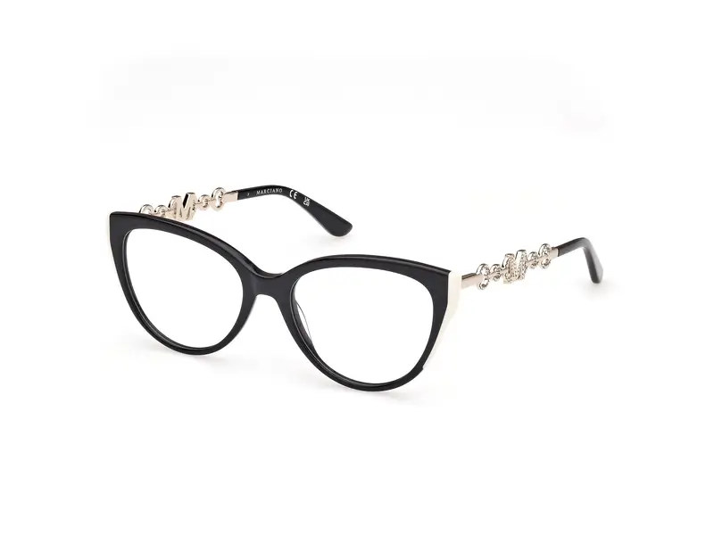 Guess by Marciano Donna GM50006 1 Montature da vista Acetato Nero  Cat Eye Normale