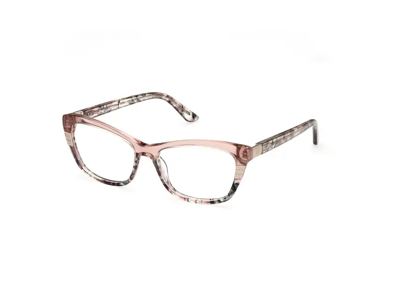 Guess by Marciano Donna GM50010 53 Montature da vista Acetato Havana Squadrata Normale