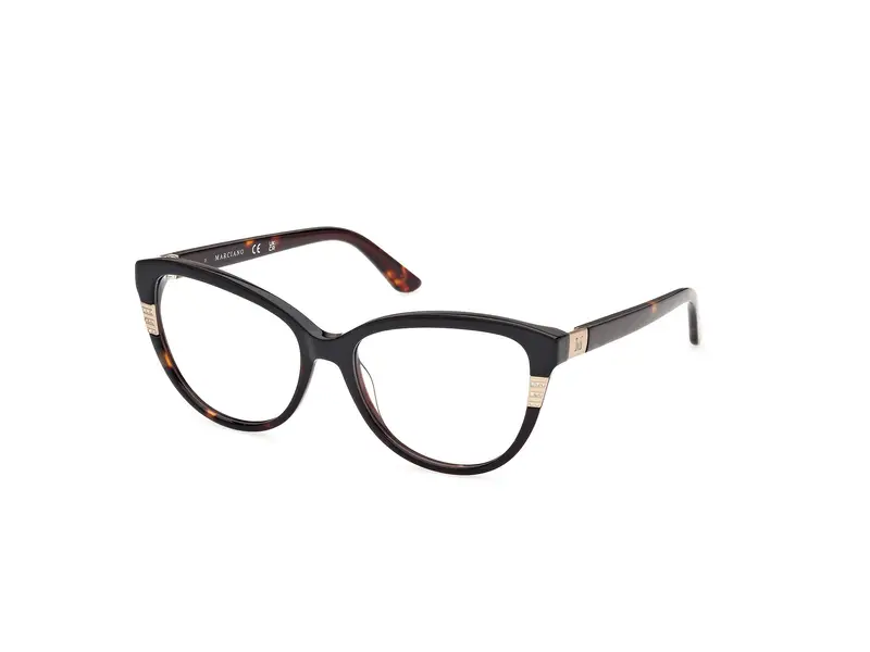 Guess by Marciano Donna GM50011 5 Montature da vista Acetato Nero  Cat Eye Normale